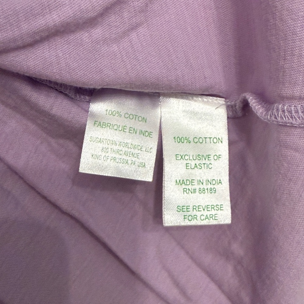 Lilly Pulitzer Essie Short Sleeve Top Tee Purple Iris Size Medium NWT - Picture 6 of 8